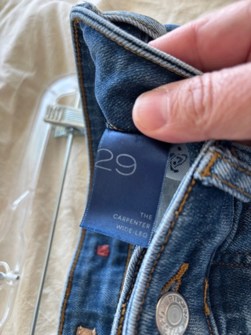 Pilcro Anthropologie Carpenter Wide Leg Jeans - Size 29